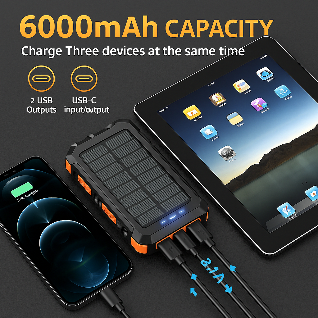 Preplisto Survival Solar Power Bank