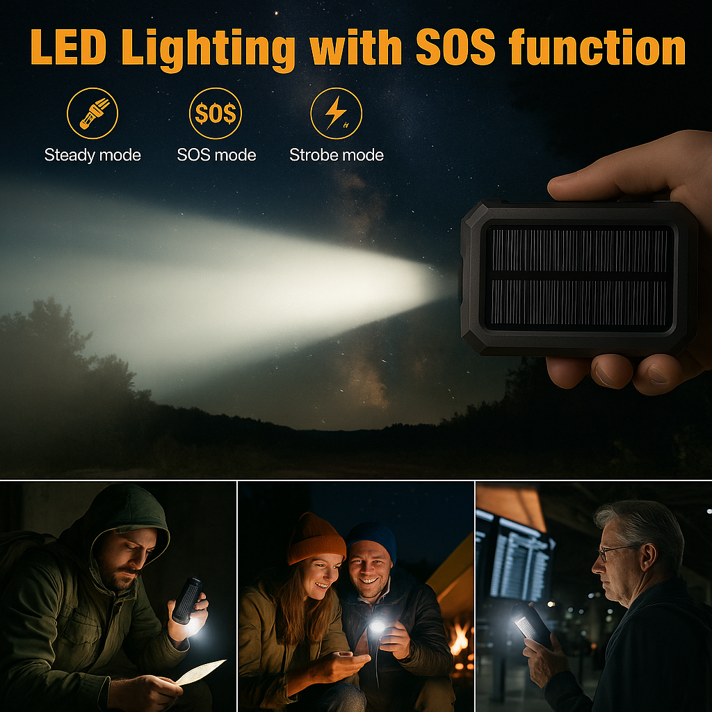 Preplisto Survival Solar Power Bank